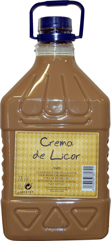 32,95 € Envío gratis | Crema de Licor Nor-Iberica de Bebidas Xaris Galicia España Garrafa 3 L