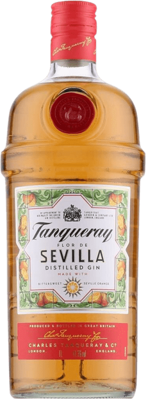 33,95 € Бесплатная доставка | Джин Tanqueray Flor de Sevilla Объединенное Королевство бутылка 1 L