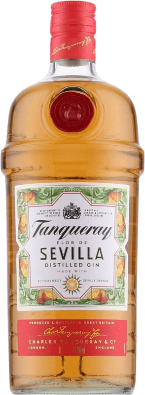 33,95 € Spedizione Gratuita | Gin Tanqueray Flor de Sevilla Regno Unito Bottiglia 1 L