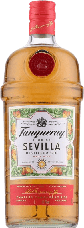 42,95 € Бесплатная доставка | Джин Tanqueray Flor de Sevilla Объединенное Королевство 1 L Orange — Апельсин