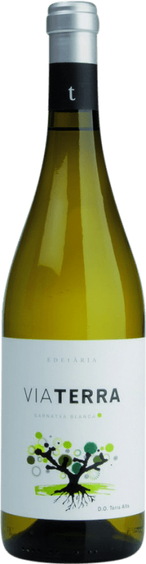 13,95 € Envio grátis | Vinho Branco Edetària Via Terra Seleção D.O. Terra Alta Espanha Garnacha — Grenache Garrafa 75 cl