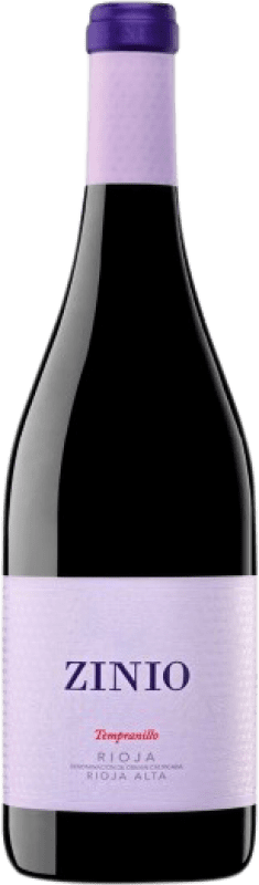 6,95 € Envio grátis | Vinho tinto Patrocinio Zinio D.O.Ca. Rioja La Rioja Espanha Tempranillo Garrafa 75 cl