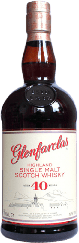 1 648,95 € Envio grátis | Whisky Single Malt Glenfarclas Escócia Reino Unido 40 Anos Garrafa 70 cl