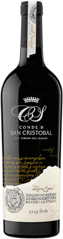 52,95 € Free Shipping | Red wine Conde de San Cristóbal Especial Reserve D.O. Ribera del Duero Castilla y León Spain Tempranillo Bottle 75 cl