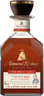 69,95 € Spedizione Gratuita | Rum Admiral Rodney Princesa Fine & Mature Santa Lucia Bottiglia 70 cl