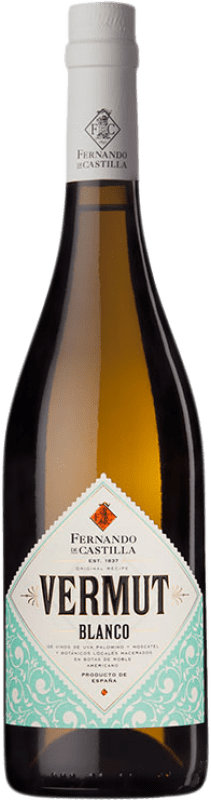 19,95 € Spedizione Gratuita | Vermut Fernando de Castilla Blanco Spagna Palomino Fino, Moscato Giallo Bottiglia 75 cl