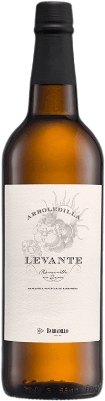 17,95 € Free Shipping | Fortified wine Barbadillo Arboledilla Levante D.O. Manzanilla-Sanlúcar de Barrameda Andalusia Spain Palomino Fino Bottle 75 cl