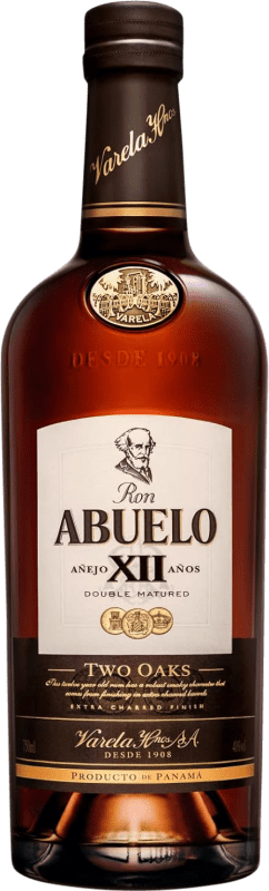 69,95 € Kostenloser Versand | Rum Abuelo Two Oaks Panama Flasche 70 cl