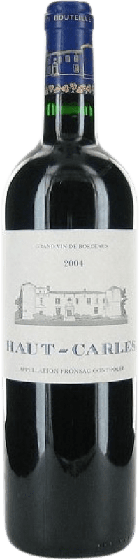 31,95 € Spedizione Gratuita | Vino rosso Château Haut-Carles A.O.C. Fronsac Francia Merlot, Cabernet Franc, Malbec Bottiglia 75 cl