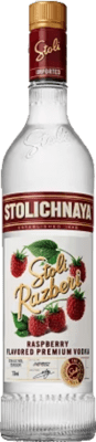 17,95 € Envío gratis | Vodka Stolichnaya Razberi Rusia 70 cl Raspberry — Frambuesa