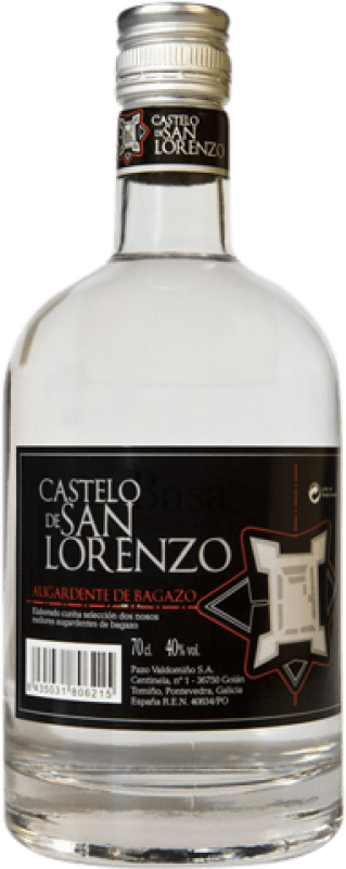 10,95 € Free Shipping | Marc Pazo Valdomiño Aguardiente de Orujo Castelo San Lorenzo Galicia Spain Bottle 70 cl