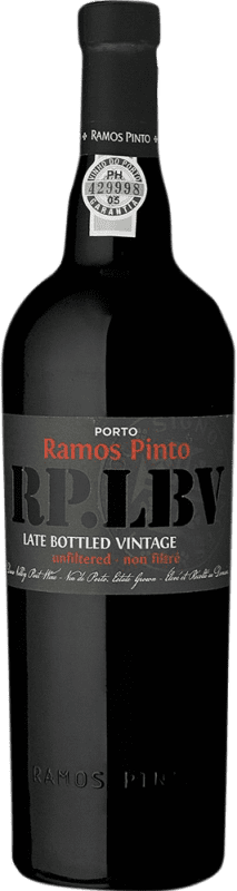 29,95 € Envío gratis | Vino dulce Ramos Pinto LBV Port Unfiltered Portugal Sousón, Touriga Nacional, Tinta Roriz, Tinta Barroca Botella 75 cl