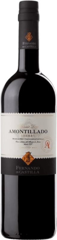 19,95 € Spedizione Gratuita | Vino fortificato Fernando de Castilla Classic Amontillado D.O. Jerez-Xérès-Sherry Andalusia Spagna Palomino Fino Bottiglia 75 cl