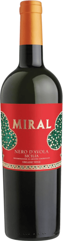 9,95 € Бесплатная доставка | Красное вино Cantine Fina Miral D.O.C. Sicilia Сицилия Италия Nero d'Avola бутылка 75 cl