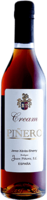 24,95 € Envio grátis | Vinho fortificado Juan Piñero Cream D.O. Jerez-Xérès-Sherry Andaluzia Espanha Palomino Fino, Pedro Ximénez Garrafa Medium 50 cl