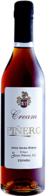 23,95 € Envio grátis | Vinho fortificado Juan Piñero Cream D.O. Jerez-Xérès-Sherry Andaluzia Espanha Palomino Fino, Pedro Ximénez Garrafa Medium 50 cl