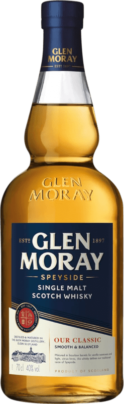 31,95 € Kostenloser Versand | Whiskey Single Malt Glen Moray Classic Schottland Großbritannien Flasche 70 cl