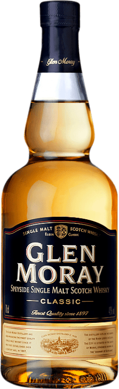 28,95 € Kostenloser Versand | Whiskey Single Malt Glen Moray Classic Schottland Großbritannien Flasche 70 cl