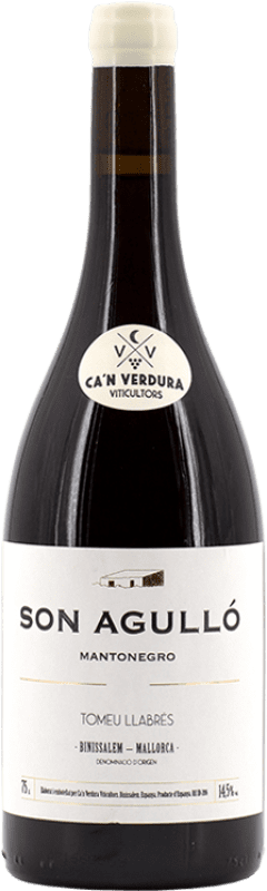 51,95 € Free Shipping | Red Wine Ca'n Verdura Son Agulló Crianza — Aged I.G.P. Vi de la Terra de Mallorca Majorca Spain Mantonegro Bottle 75 cl