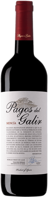 7,95 € Free Shipping | Red wine Virxe de Galir Pagos Del Galir D.O. Valdeorras Spain Mencía Bottle 75 cl