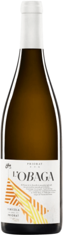 14,95 € 免费送货 | 白酒 Vinícola del Priorat L'Obaga Blanc de Negres D.O.Ca. Priorat 加泰罗尼亚 西班牙 Grenache 瓶子 75 cl