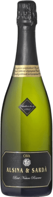 13,95 € Бесплатная доставка | Белое игристое вино Alsina Sardà Brut Nature — Брют Натюр D.O. Cava Испания Macabeo — Макабео, Xarel·lo — Шарелло, Parellada — Парельяда 75 cl