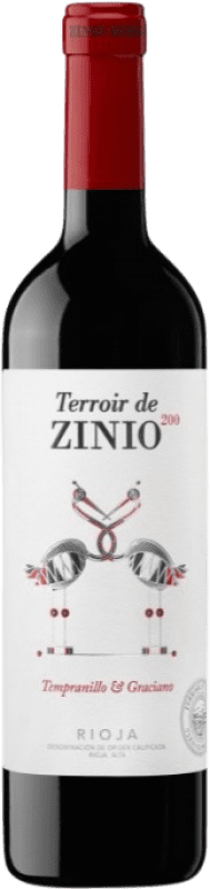 10,95 € 送料無料 | 赤ワイン Patrocinio Zinio 200 Tempranillo & Graciano D.O.Ca. Rioja ラ・リオハ スペイン Tempranillo, Graciano ボトル 75 cl