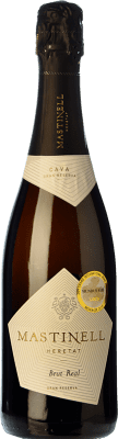 14,95 € 免费送货 | 白起泡酒 MasTinell Real Heretat 香槟 大储备 D.O. Cava 加泰罗尼亚 西班牙 Macabeo, Xarel·lo, Parellada 瓶子 75 cl