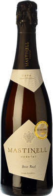 17,95 € Бесплатная доставка | Белое игристое MasTinell Real Heretat брют Гранд Резерв D.O. Cava Каталония Испания Macabeo, Xarel·lo, Parellada бутылка 75 cl