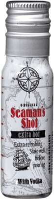 1,95 € Envío gratis | Vodka Waldemar Behn Seaman's Shot Extra Hot Botellín Miniatura 4 cl