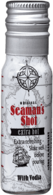 0,95 € Envio grátis | Vodca Waldemar Behn Seaman's Shot Extra Hot Garrafa Miniatura 4 cl