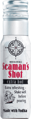 0,95 € Envio grátis | Vodca Waldemar Behn Seaman's Shot Extra Hot Garrafa Miniatura 4 cl