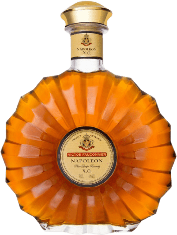 17,95 € Envio grátis | Brandy Conhaque Victor Fauconnier Napoleón X.O. França Garrafa 70 cl