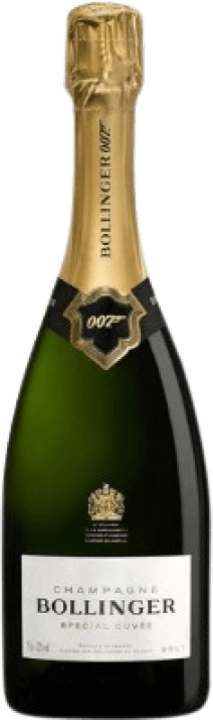 43,95 € 免费送货 | 白起泡酒 Bollinger Special Cuvée 007 香槟 A.O.C. Champagne 香槟酒 法国 Pinot Black, Chardonnay, Pinot Meunier 瓶子 75 cl