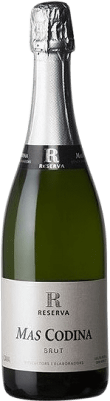 9,95 € Envio grátis | Espumante Branco Mas Codina Brut — Bruto Reserva D.O. Cava Espanha Pinot Noir, Macabeo, Xarel·lo, Chardonnay Garrafa 75 cl