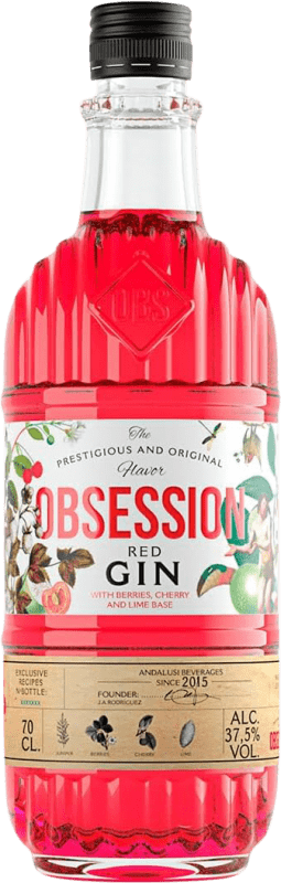 19,95 € 送料無料 | ジン Andalusí Obsession Red — レッドエディション フランス 70 cl Cherry — さくらんぼ, Red Berries — 赤いベリー, Lime — ライム