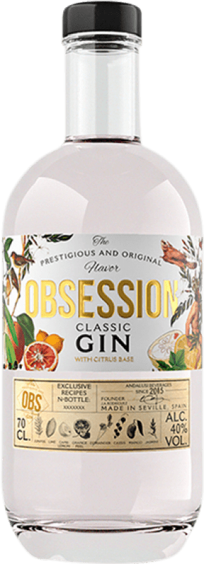 18,95 € Kostenloser Versand | Gin Andalusí Obsession Classic Flasche 70 cl