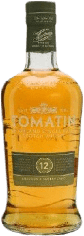 53,95 € 免费送货 | 威士忌单一麦芽威士忌 Tomatin 苏格兰 英国 12 岁 瓶子 1 L