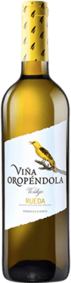6,95 € Spedizione Gratuita | Vino bianco Iberian Viña Oropéndola Giovane D.O. Rueda Castilla y León Spagna Verdejo Bottiglia 75 cl