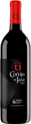 8,95 € 免费送货 | 红酒 Cortijo de Jara 橡木 I.G.P. Vino de la Tierra de Cádiz 安达卢西亚 西班牙 Tempranillo, Merlot, Syrah 瓶子 75 cl