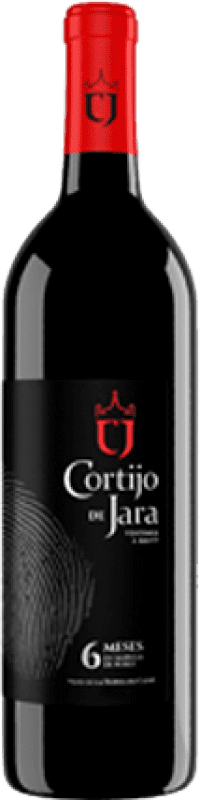 8,95 € 免费送货 | 红酒 Cortijo de Jara 橡木 I.G.P. Vino de la Tierra de Cádiz 安达卢西亚 西班牙 Tempranillo, Merlot, Syrah 瓶子 75 cl