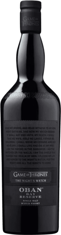 55,95 € Kostenloser Versand | Whiskey Single Malt Oban Bay Game of Thrones Reserve Schottland Großbritannien Flasche 70 cl