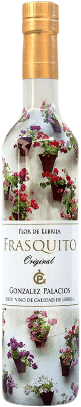 11,95 € Envio grátis | Vinho fortificado González Palacios Frasquito Original Andaluzia Espanha Palomino Fino Garrafa Medium 50 cl