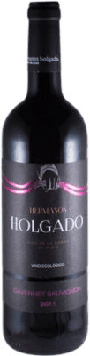 10,95 € Kostenloser Versand | Rotwein Hermanos Holgado Eiche I.G.P. Vino de la Tierra de Cádiz Andalusien Spanien Cabernet Sauvignon Flasche 75 cl