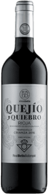 10,95 € Spedizione Gratuita | Vino rosso Manzano Quejío y Quiebro Real Betis Crianza D.O.Ca. Rioja La Rioja Spagna Tempranillo, Grenache Bottiglia 75 cl