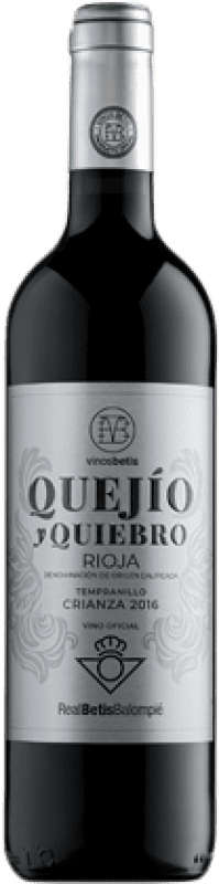 10,95 € 免费送货 | 红酒 Manzano Quejío y Quiebro Real Betis 岁 D.O.Ca. Rioja 拉里奥哈 西班牙 Tempranillo, Grenache 瓶子 75 cl