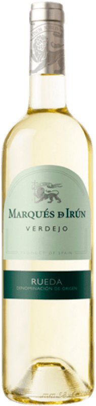 6,95 € Spedizione Gratuita | Vino Bianco Marqués de Irún Giovane D.O. Rueda Castilla y León Spagna Verdejo 75 cl