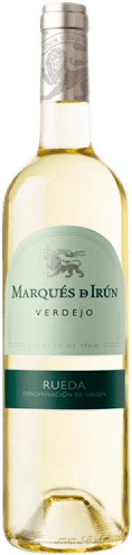 6,95 € Spedizione Gratuita | Vino bianco Marqués de Irún Giovane D.O. Rueda Castilla y León Spagna Verdejo Bottiglia 75 cl