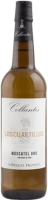 16,95 € Kostenloser Versand | Süßer Wein Primitivo Collantes Moscatel Oro Los Cuartillos D.O. Jerez-Xérès-Sherry Andalusien Spanien Muscat Kleinem Korn Flasche 75 cl