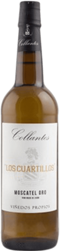 16,95 € Kostenloser Versand | Süßer Wein Primitivo Collantes Moscatel Oro Los Cuartillos D.O. Jerez-Xérès-Sherry Andalusien Spanien Muscat Kleinem Korn Flasche 75 cl